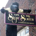 Hanging Around Cape Ann Sign