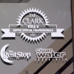 D.F. Clark - Glass Lettering