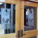 Minglewood Tavern - GlassEtch Lettering