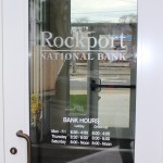 Rockport Bank - Glass Lettering
