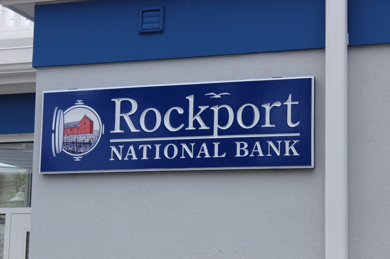 Rockport Bank - Wallmounted Sign