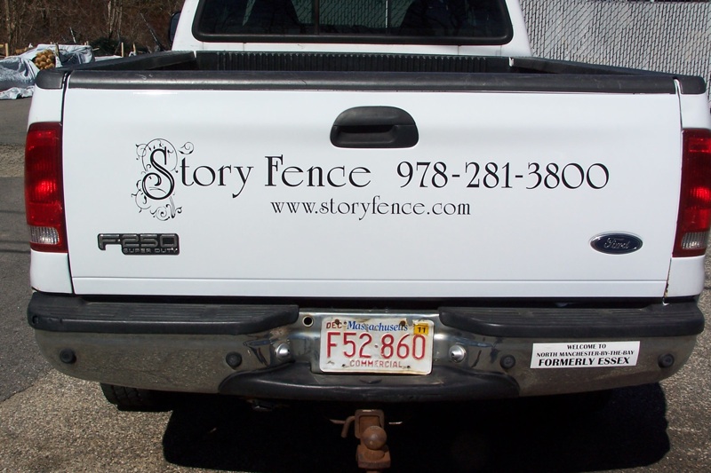 Story Fence - Vehicle Lettering