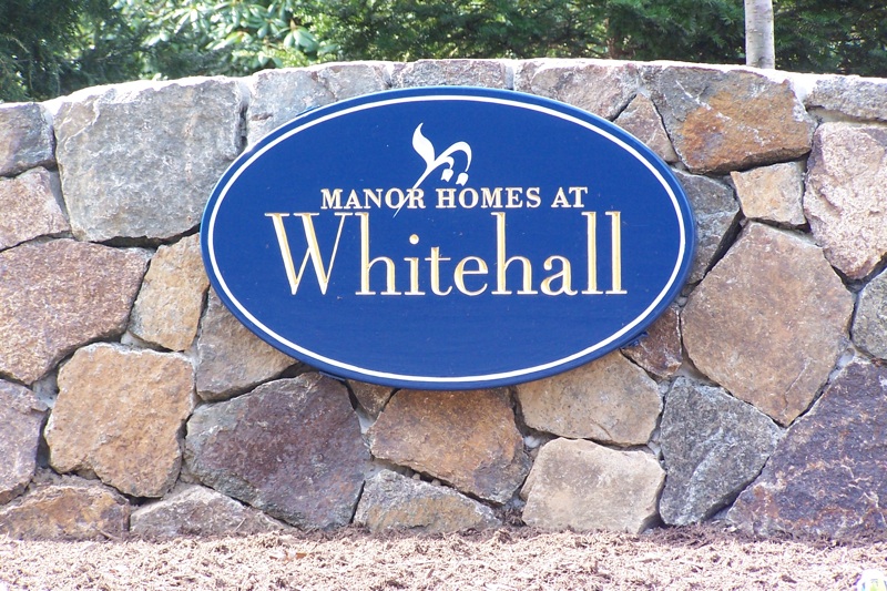 Whitehall - Wallmounted Sign